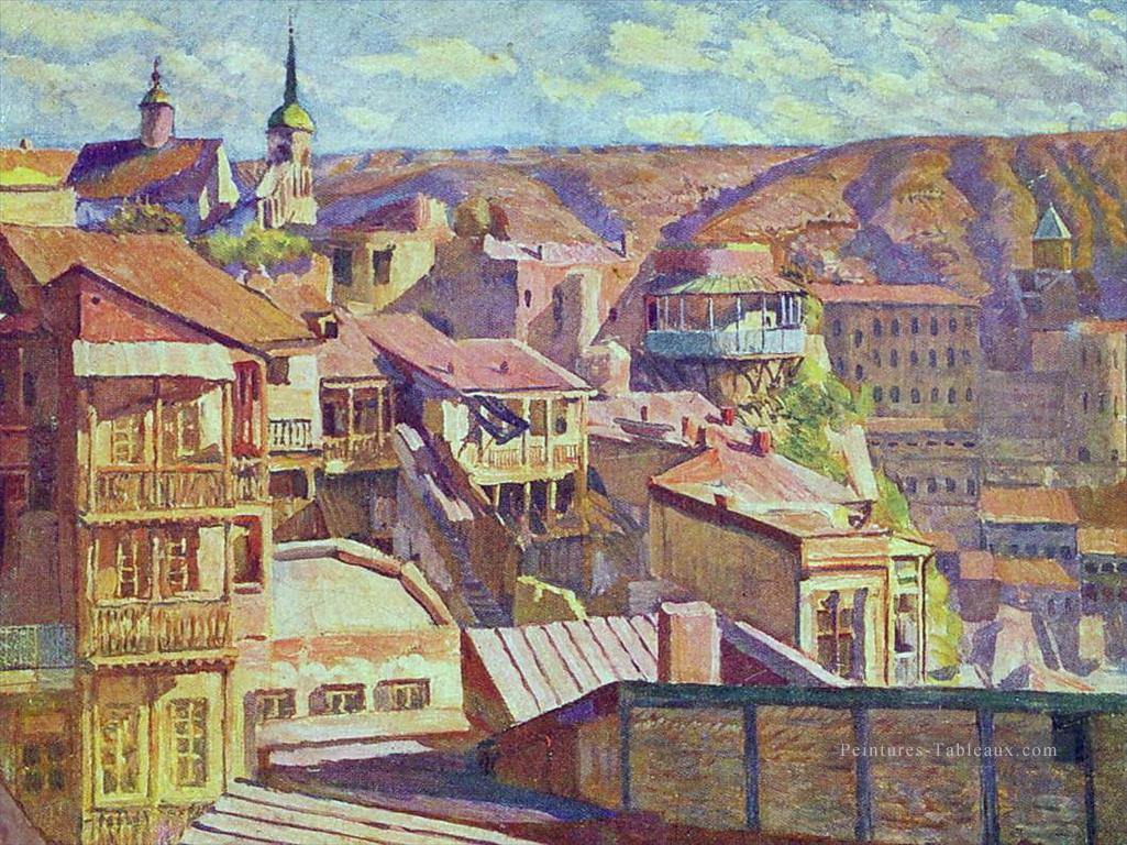 tbilissi maidan Ilya Mashkov scènes de ville de paysage urbain Peintures à l'huile